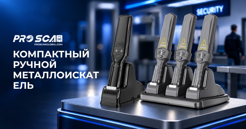 компактный ручной металлоискатель