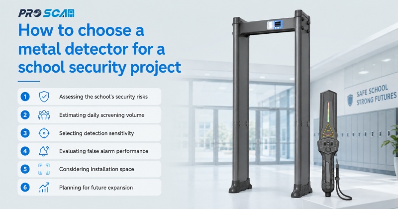 how to choose a metal detector for a school security project