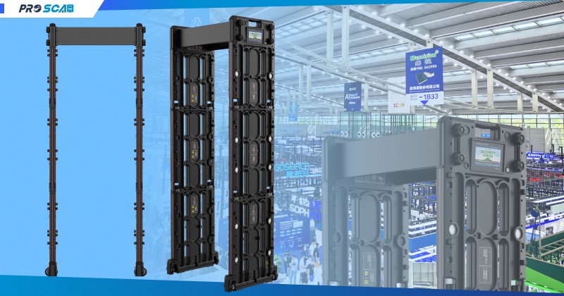 proscan 600t portable foldable walk through metal detector